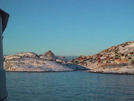 Bygden set fra havet