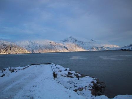 Udsigt fra Qassiarsuk over fjorden