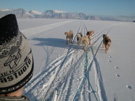 Over isen ved Uummannaq